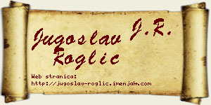 Jugoslav Roglić vizit kartica